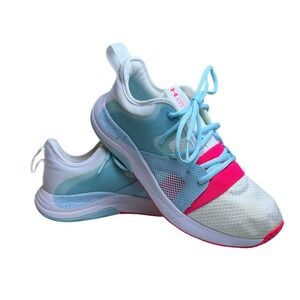 Under Armour Breathe Trainer Blue Pink White Women's 9.5 Running Shoes